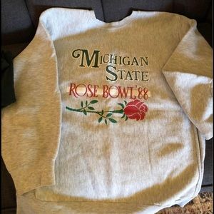 Vintage MSU Michigan state Rose Bowl Crewneck 1988